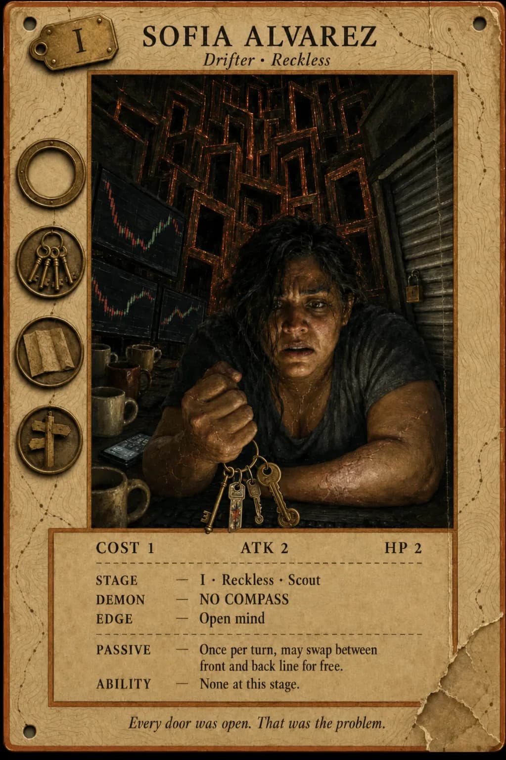 The same mentor's card at the Reckless stage